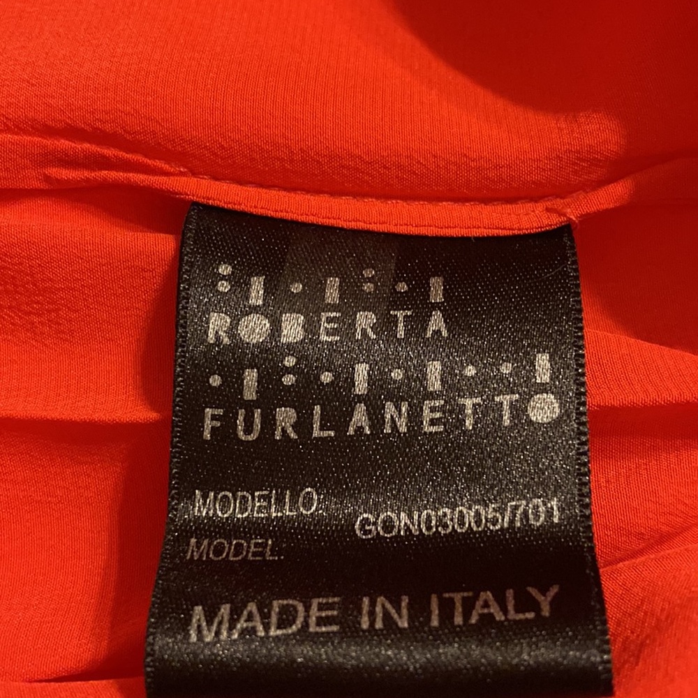 100% SILK ROBERTA FURLANETTO - Picture 6 of 7